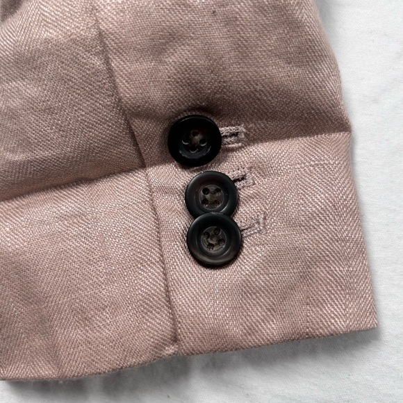 J.Crew Blazer Womens Size 2 Linen Tan Beige Tailored Jacket Career Office Chic - Picture 7 of 10